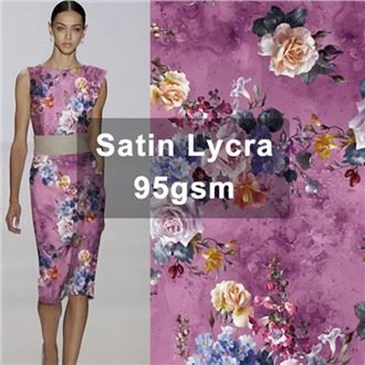 SL95 Custom Print Satin Lycra 95gsm
